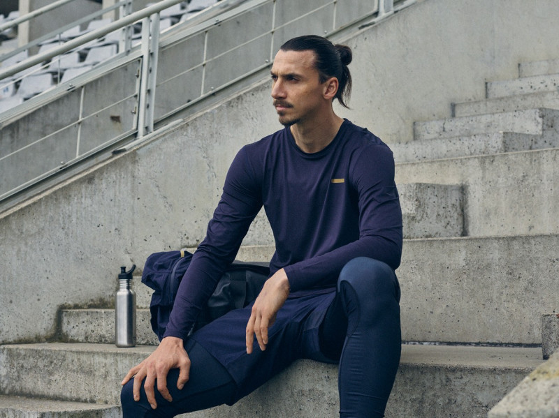 Zlatan Ibrahimovic models sportswear range