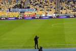Mircea Lucescu, la meciul Dinamo Kiev - Kolos / Foto: Captură Twitter@Buckarobanza