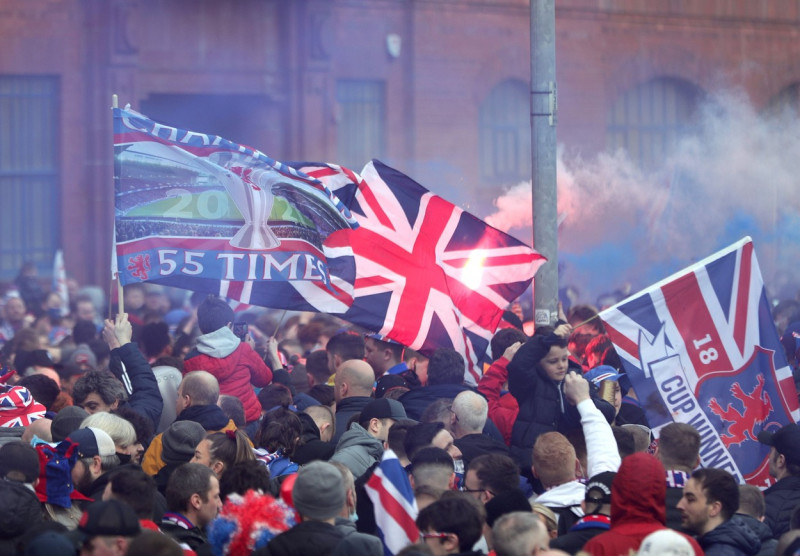 Rangers Title Celebrations, Scottish Premiership, Glasgow, Scotland, UK - 07 Mar 2021