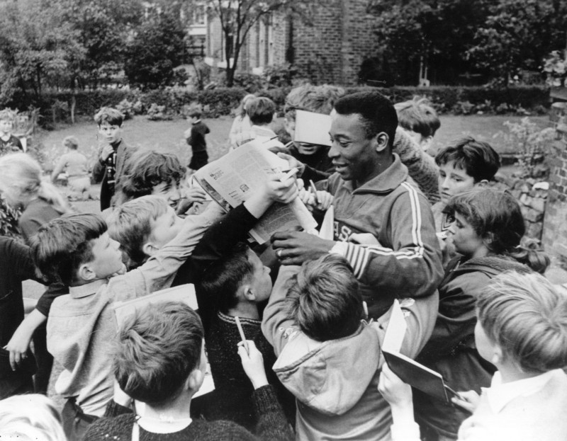Pele And Fans