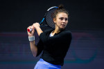 Jaqueline Cristian, în meciul cu Svetlana Kuznetsova de la Sankt Petersburg / Foto: Profimedia