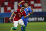 Alen Skribek și Alexandru Mățan, în meciul Ungaria U21 - România U21 / Foto: Profimedia