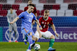 Darius Olaru, în meciul Ungaria U21 - România U21 / Foto: Sport Pictures
