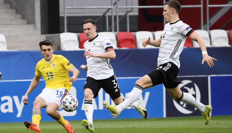 Ștefan Vlădoiu, în meciul România U21 - Germania U21 / Foto: Profimedia