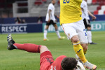 Alex Mățan, în meciul România U21 - Germania U21 / Foto: Profimedia