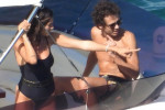 *EXCLUSIVE* ** STRICTLY NOT AVAILABLE FOR ONLINE SUBSCRIPTION DEALS ** Italian motorcycle road racer and multiple MotoGP World Champion Valentino Rossi packs on the PDA with partner Francesca Sofia Novello on holiday in Pesaro.