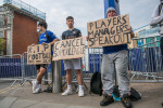 Chelsea fans protest against European Super League - 20 Apr 2021