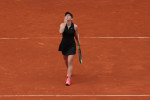 Simona Halep, după victoria cu Saisai Zhang de la Madrid / Foto: Getty Images