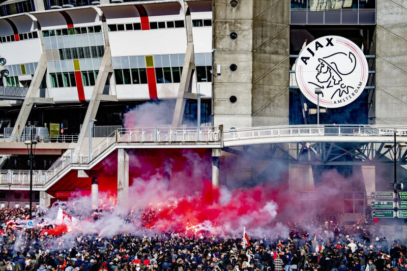 Ajax celebrates 35th national title in club history at the arena, Amsterdam, Netherlands - 02 May 2021
