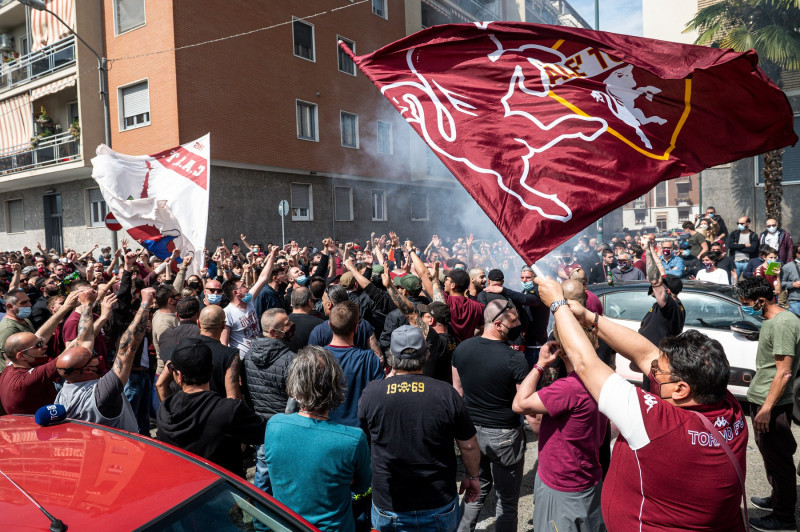 Torino FC fans support the team