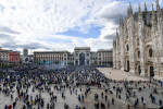 Milano, la festa scudetto dell'Inter da Piazza Duomo