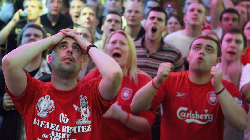 Liverpool Fans Watch Champions League Final