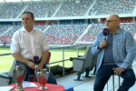 Marius Lăcătuș și Gabi Balint, la stadionul Steaua / Foto: Captură Digi Sport