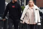 *EXCLUSIVE* *STRICTLY NO MAIL ONLINE USAGE* Perrie Edwards and Alex Oxlade-Chamberlain enjoy some time together by going for lunch at Wilmslow.