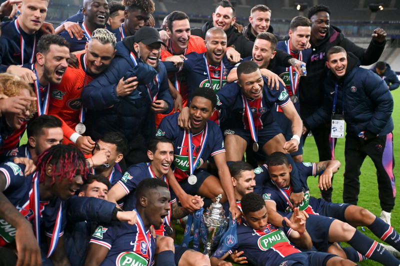 Le Paris Saint Germain (PSG) remporte la Coupe de France de football 2 ŕ 0 face ŕ Monaco au stade de France ŕ Saint-Denis