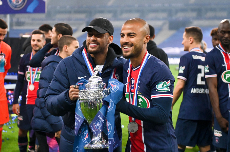 Le Paris Saint Germain (PSG) remporte la Coupe de France de football 2 ŕ 0 face ŕ Monaco au stade de France ŕ Saint-Denis