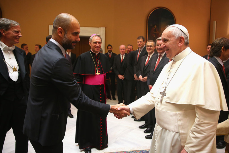 FC Bayern Muenchen Private Audience With Pope Francis