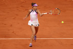 Mihaela Buzărnescu, în meciul cu Serena Williams de la Roland Garros / Foto: Getty Images