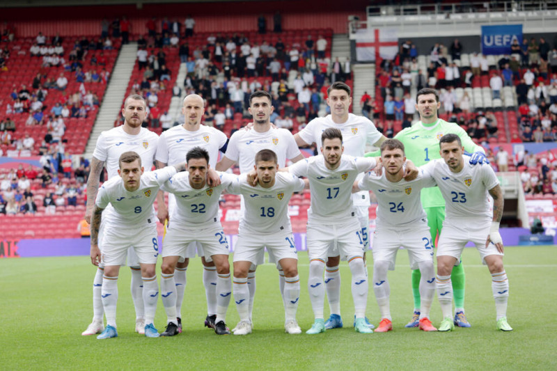 Fotbaliștii naționalei României, înaintea meciului cu Anglia / Foto: FRF.ro
