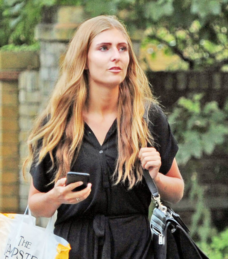 EXC - Christian Eriksen out in Hampstead with his girlfriend.