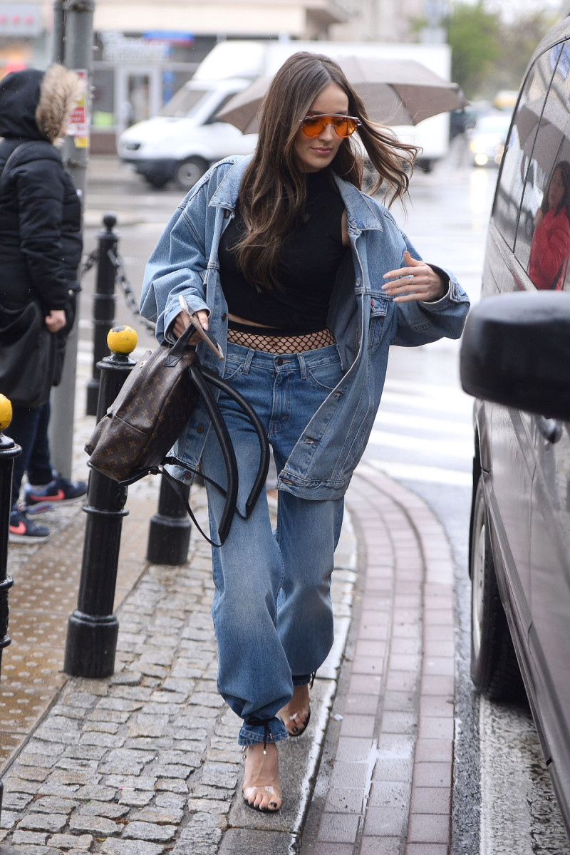 Marina Luczenko-Szczesny spotted out and about in Warsaw