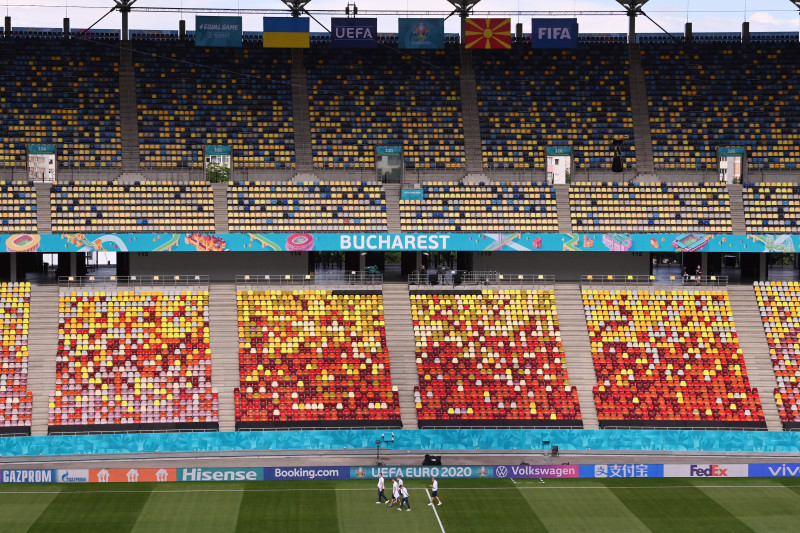 Arena Națională, înainte de antrenamentul Ucrainei / Foto: Getty Images