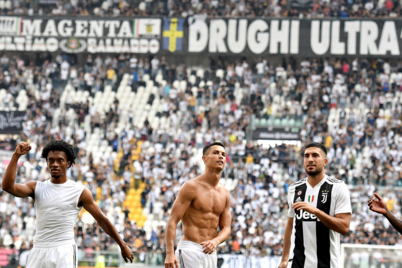 Cristiano Ronaldo during the Serie A match between Juventus and Sassuolo