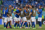 Fotbaliștii Italiei, după victoria cu Țara Galilor de la EURO 2020 / Foto: Getty Images