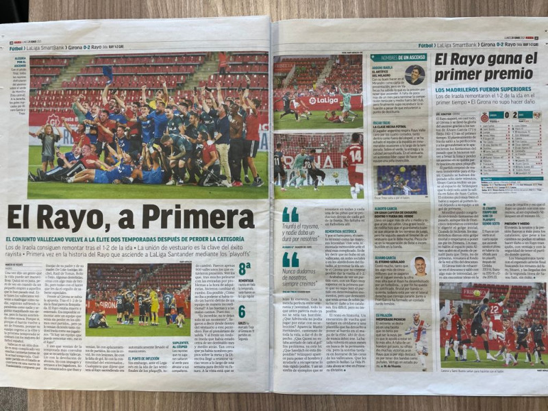 Rayo a promovat în La Liga / Foto: Captură Marca
