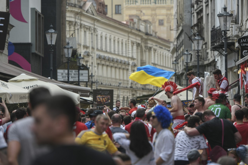 Ukraine v Austria, Euro 2020 Football fans, Bucharest, Romania - 21 Jun 2021