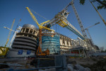 Remodeling Works Of The Santiago Bernabeu, Madrid, Spain - 05 Apr 2021