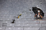Ploaie torențială la Munchen, la meciul Germania - Ungaria / Foto: Getty Images