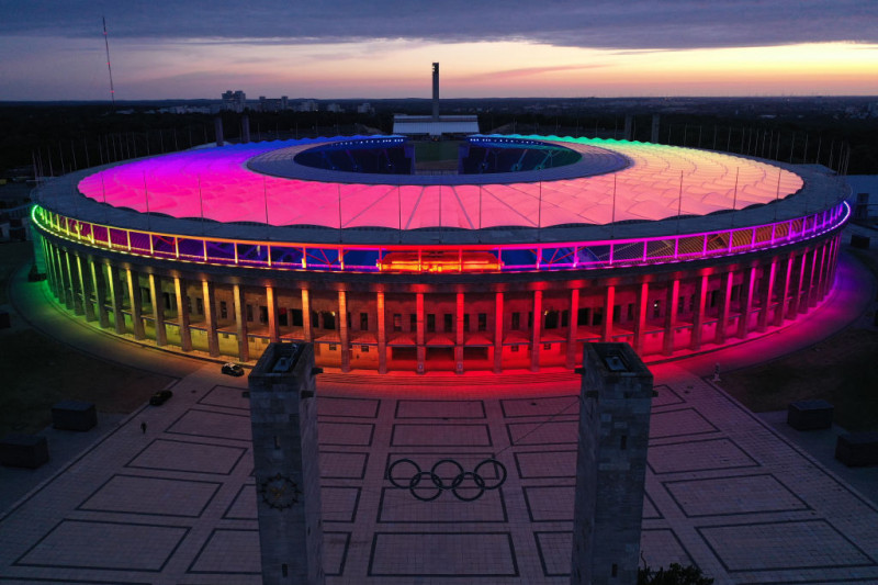 German Landmarks Decorated In Support Of LGBT Equality