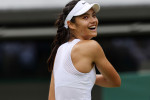 Emma Răducanu, după victoria cu Sorana Cîrstea de la Wimbledon / Foto: Getty Images