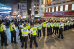 Football fans celebrate England's EURO2020 quarter-final football win, clash with police, London, UK - 04 Jul 2021