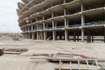 A view of the works of the Nou Mestalla stadium.In August 2007 work began on the construction of the Nou Mestalla football stadium, but in February 2009 construction was halted due to the poor economy of Valencia CF. Twelve years have passed since then, o