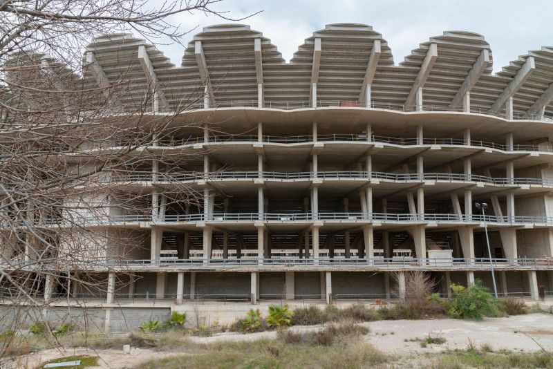 Nou Mestalla Stadium in Valencia, Spain - 01 Mar 2021