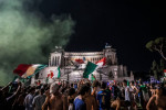 EURO 2020 Fans of italy's football team celebrating the victory, Rome, Italy - 12 Jul 2021