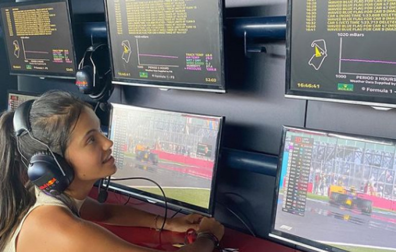 Emma Răducanu, la Silverstone / Foto: Instagram@emmaraducanu