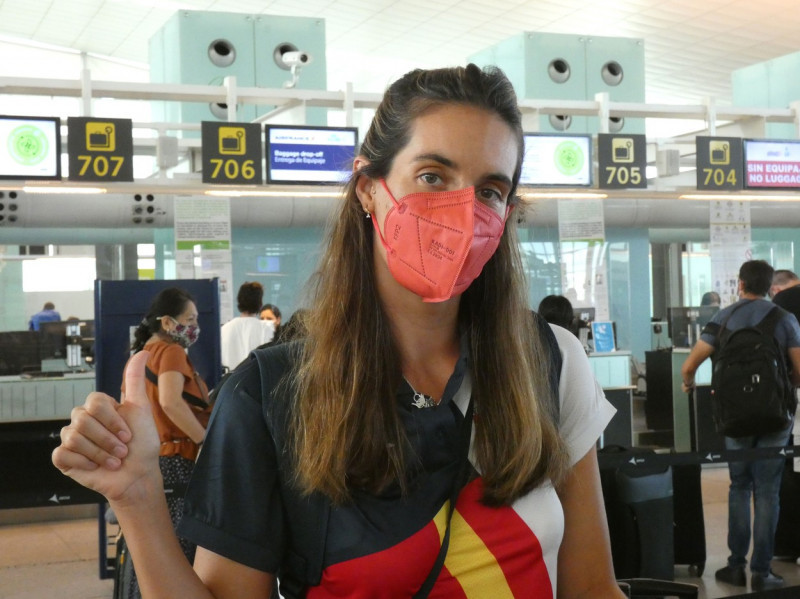 Ona Carbonell heads to Tokyo without her youngest son