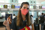 Ona Carbonell heads to Tokyo without her youngest son