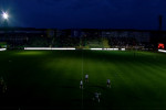 Nocturna arenei din Mioveni a căzut înaintea jocului cu Rapid / Foto: Captură Digi Sport