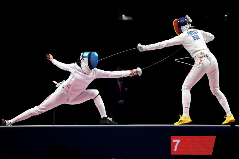 Ana Maria Popescu, în finala probei de spadă de la Jocurile Olimpice / Foto: Getty Images