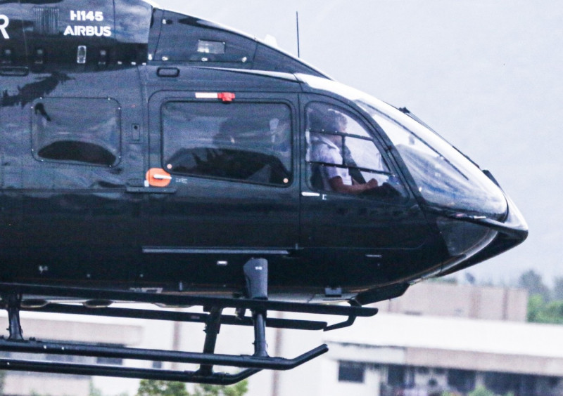 *EXCLUSIVE* Neymar's sister Rafaella Santos and Brazilian singer Lexa leave Rio de Janeiro in Neymar's helicopter