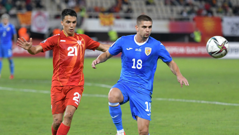 Răzvan Marin, în meciul Macedonia de Nord - România / Foto: Sport Pictures