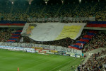 Suporterii FCSB-ului, la derby-ul cu Dinamo / Foto: Captură Digi Sport