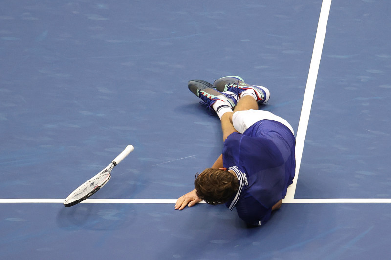 Gestul făcut de Daniil Medvedev după câștigarea US Open / Foto: Getty Images