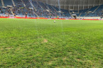 Gazonul stadionului din Craiova, înaintea meciului FC U Craiova 1948 - FCSB / Foto: Digi Sport