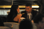 Cristiano Ronaldo and his girlfriend Georgina Rodriguez and Cristiano Jr seen at Zela restaurant in London