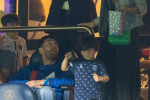 Lionel Leo Messi en famille au match de football ligue 1 Uber Eats PSG - Montpellier (2-0) au Parc des Princes ŕ Paris